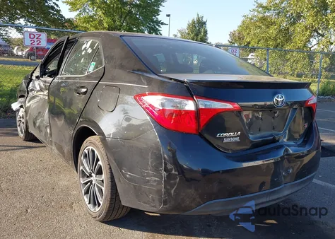 2014 Toyota Corolla S z USA, uszkodzony, nr VIN 2T1BURHE8EC093039